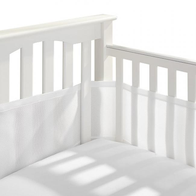 Breathable Crib   Liner / White