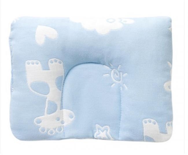 Blue Giraffe Baby Pillow