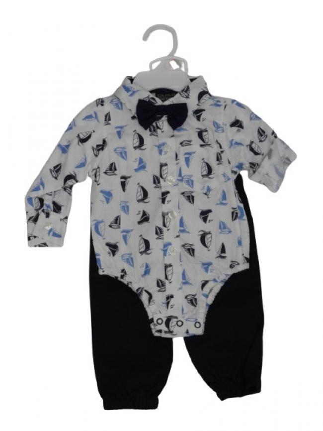 L/S SAILOR SHIRT & BOW TIE SET