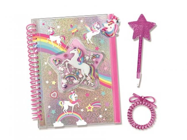 Journal with Pouch-Unicorn