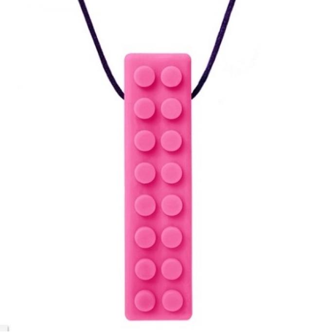 BrickStick Chew Necklace-H.Pnk